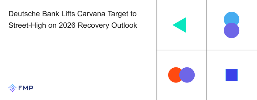 Deutsche Bank Lifts Carvana Target to Street-High on 2026 Recovery Outlook