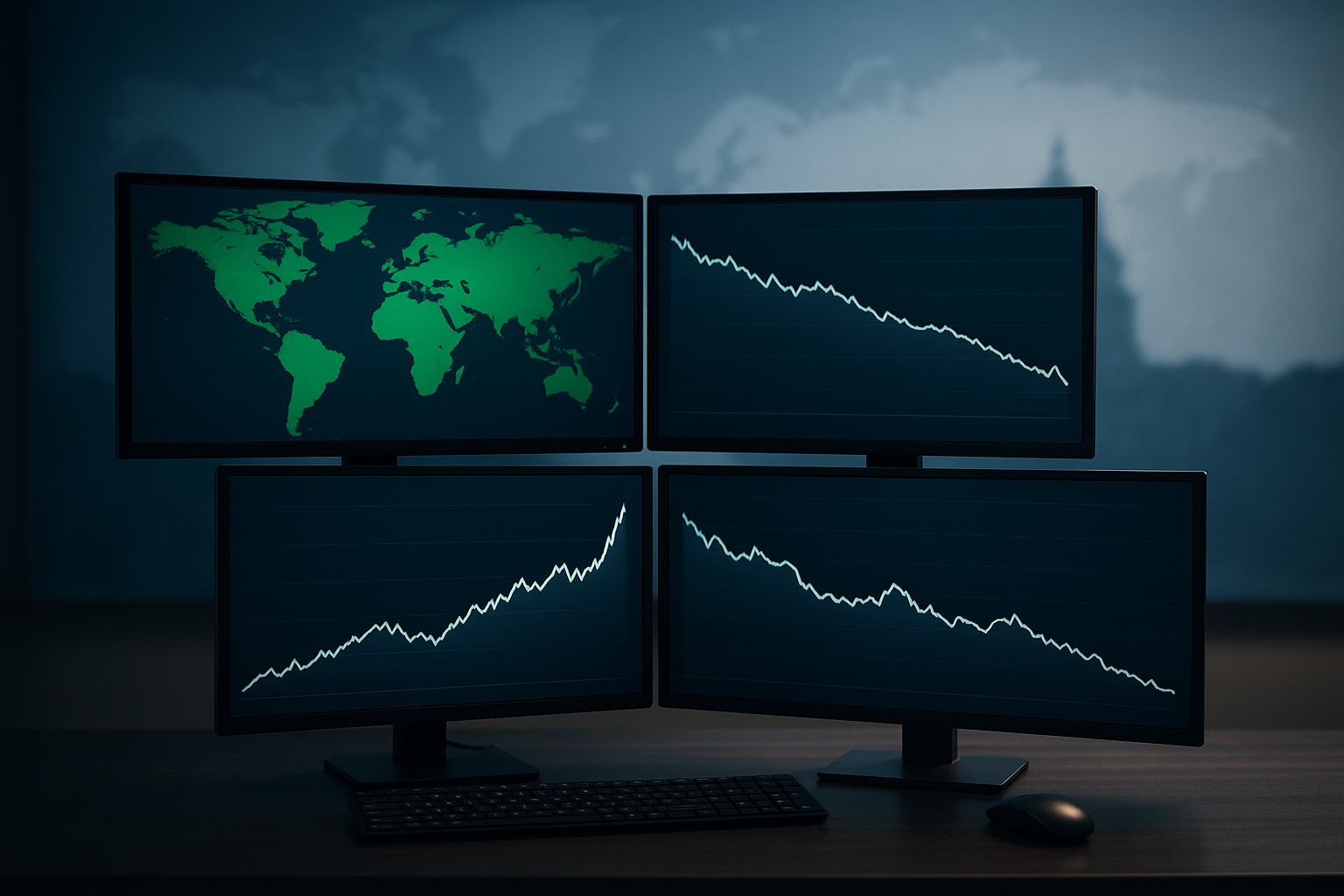 Stocks Rise, Dollar Dips, Gold Hits Record as US Shutdown Risk Looms