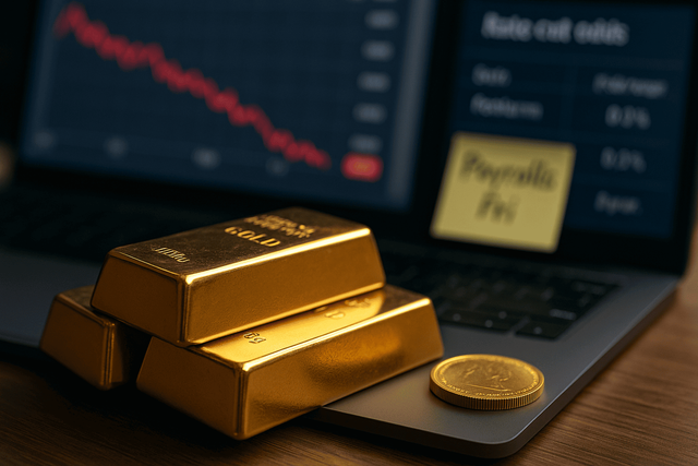 Gold Slips as December Rate-Cut Bets Fade, Eyes on Payrolls