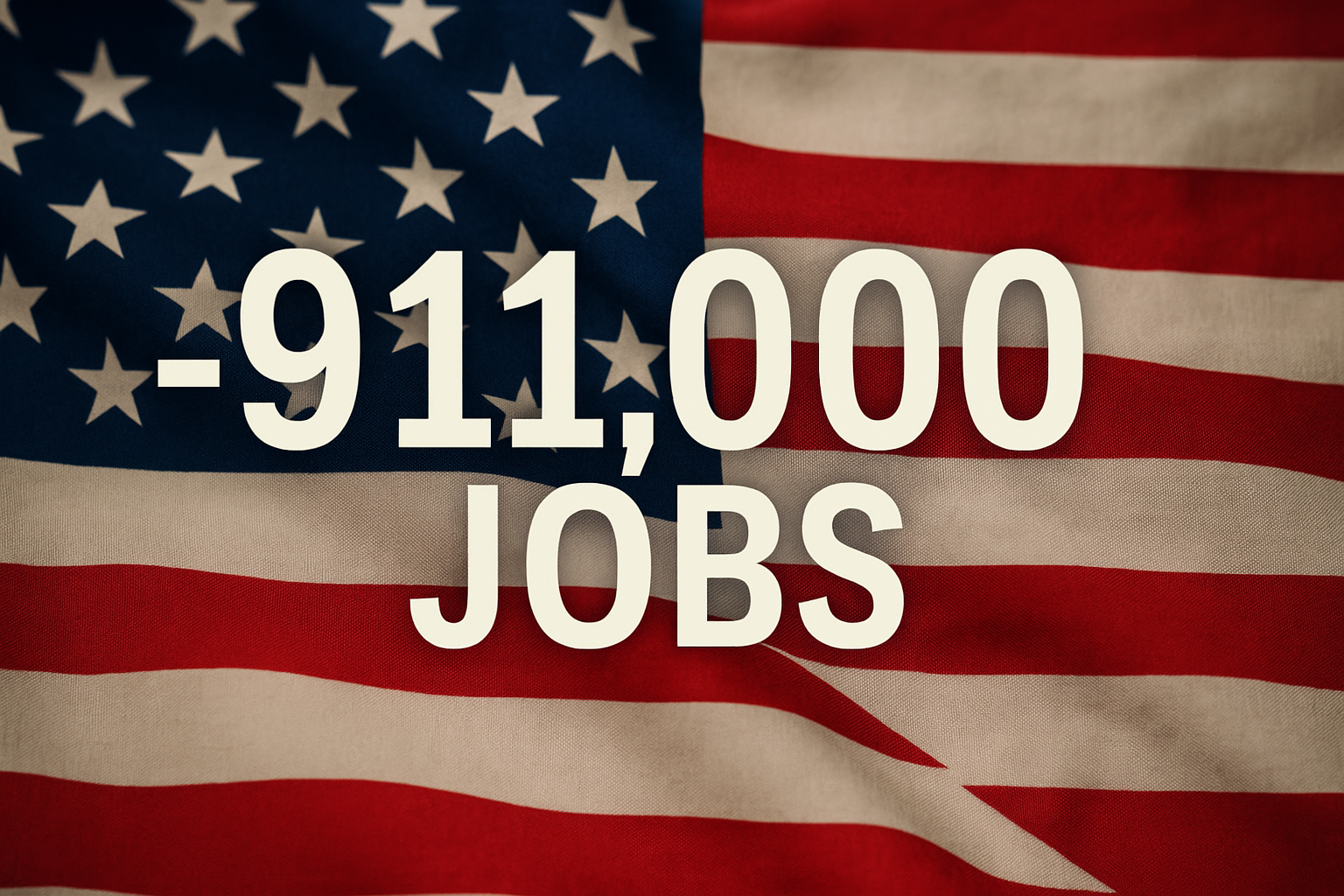 U.S. Labor Market Weakens, 911,000 Fewer Jobs Created Than Previously Reported