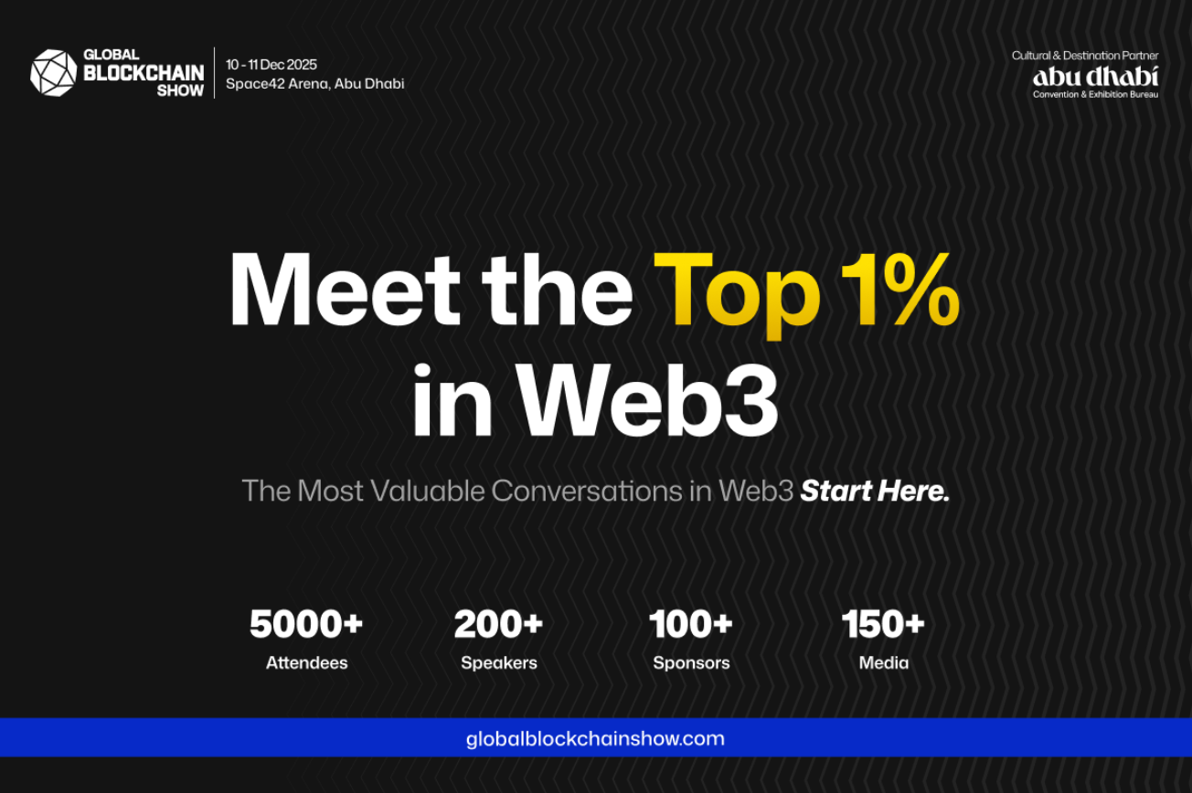 Main image for event: Block your dates for The Global Blockchain Show 2025 hosted by VAP Group in Abu Dhabi