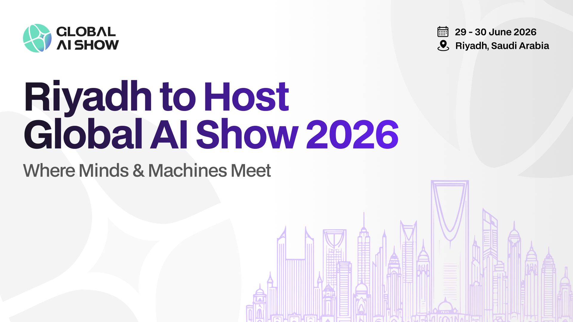 Additional image for event: Riyadh to Host Global AI Show 2026: Where Minds and Machines Meet