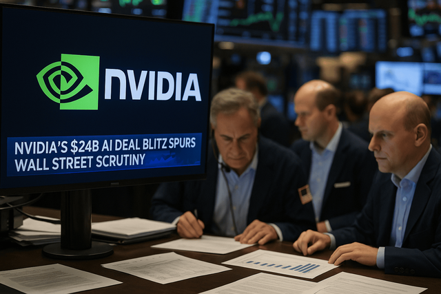 Nvidia’s $24B AI Deal Blitz Spurs Wall Street Scrutiny