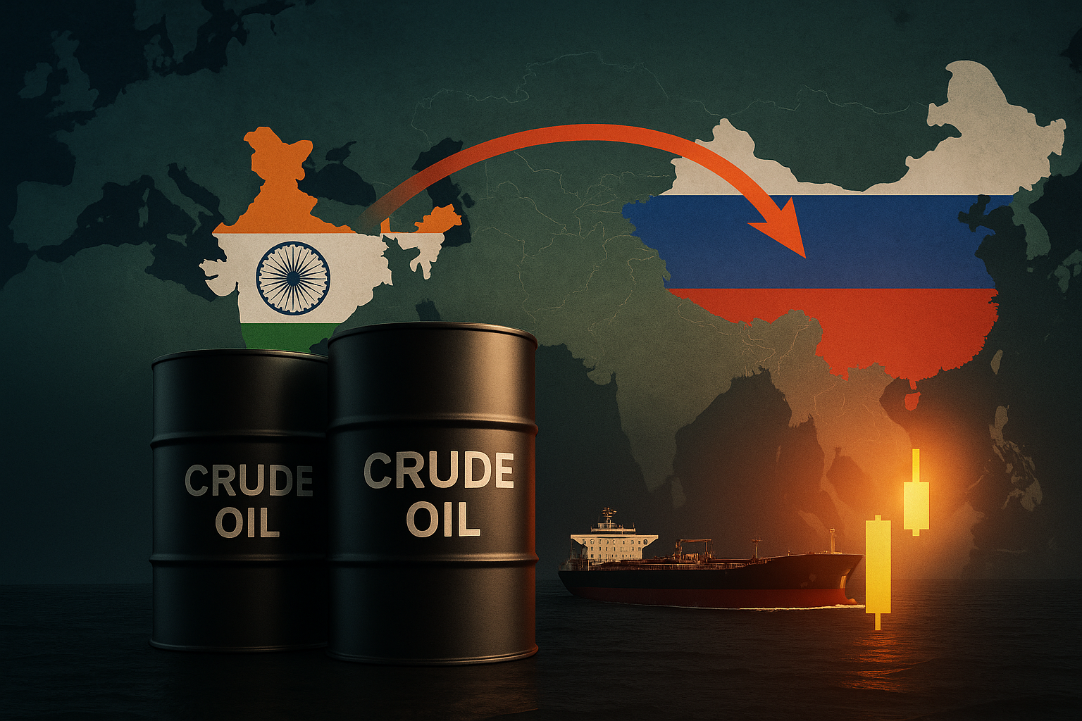 Oil Rises as Trump Says India Will Stop Buying Russian Oil, Shaking Supply Dynamics