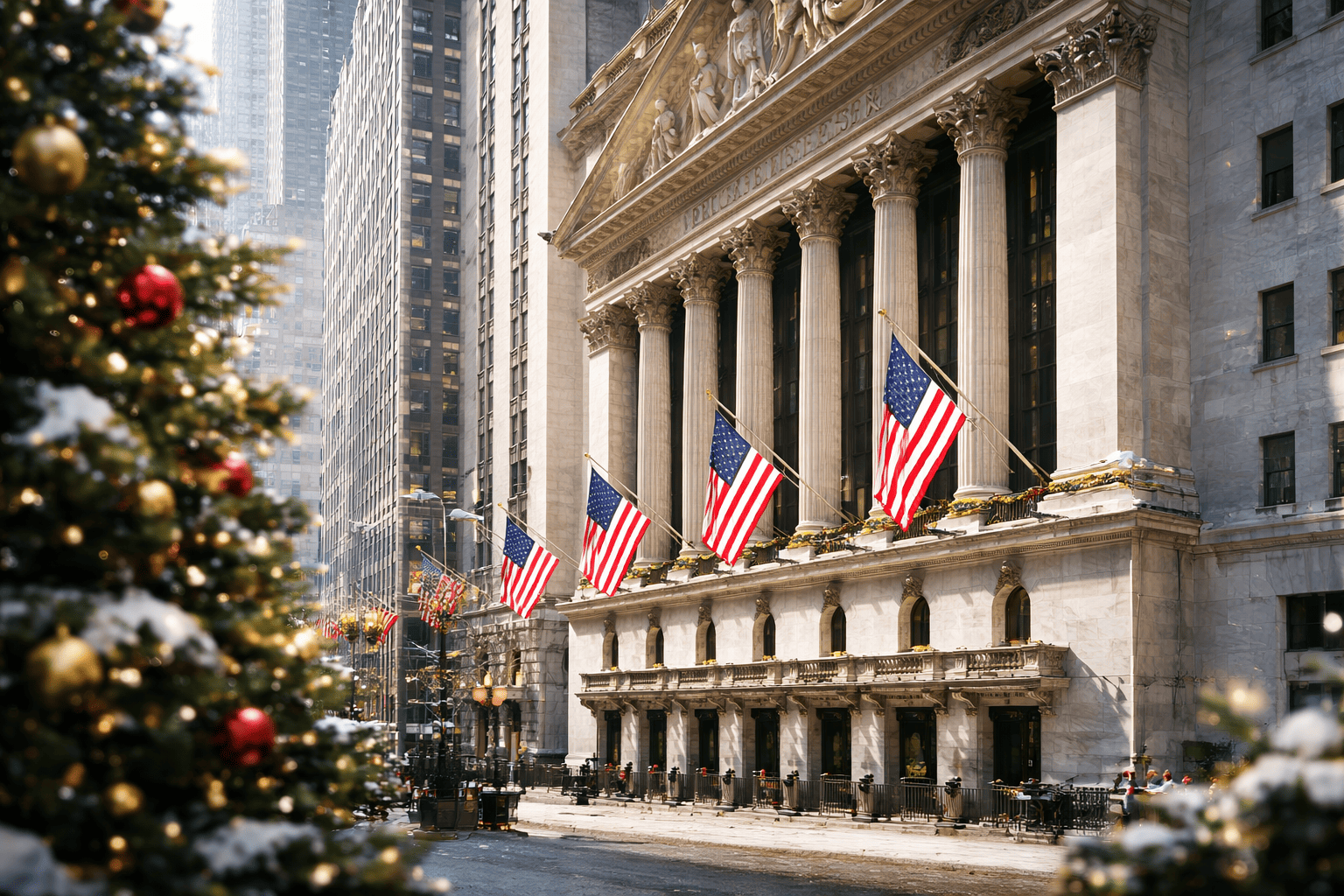 Dow, S&P 500 Set Record Closes as Holiday Rally Stays Intact
