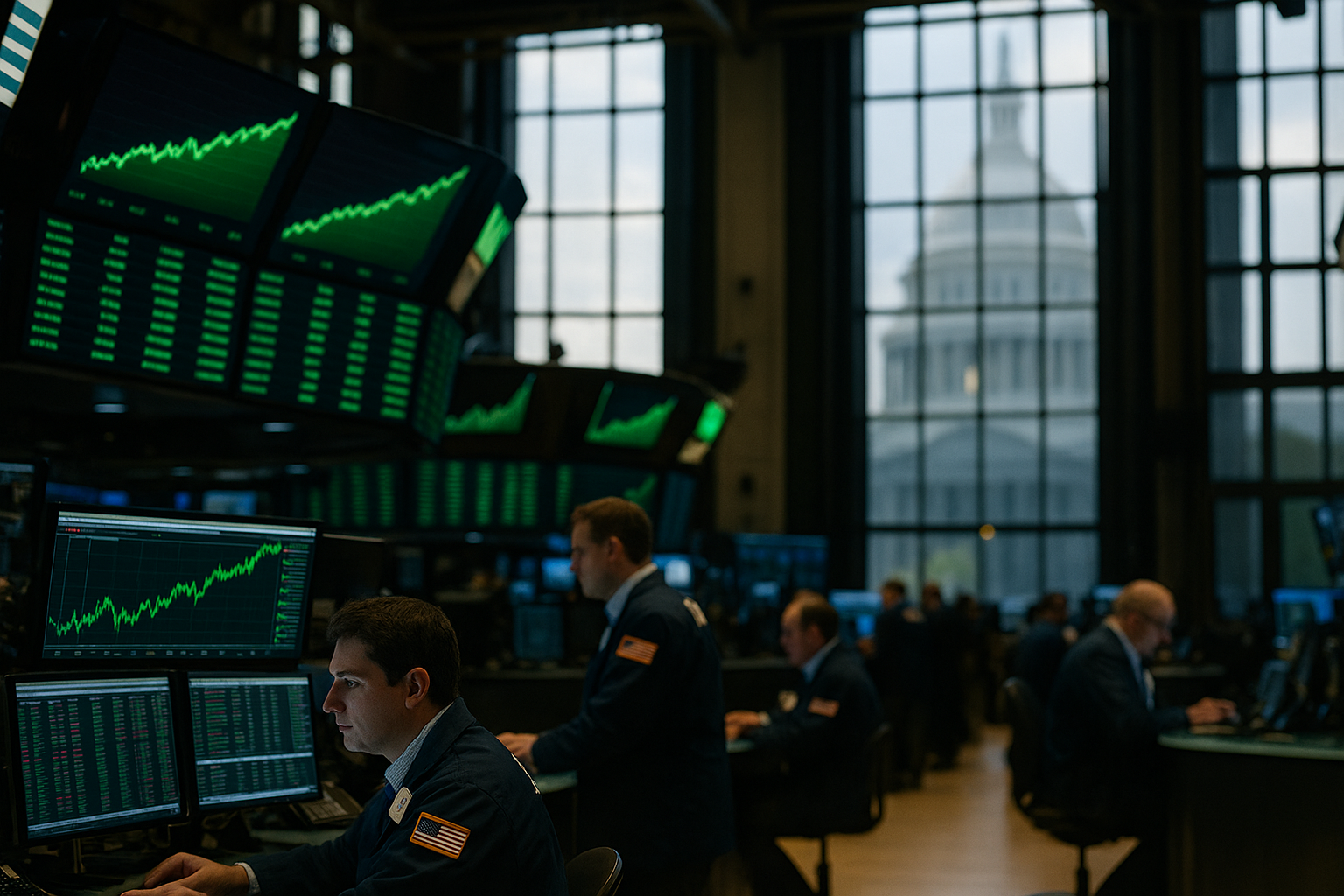 Wall Street Futures Firm as Shutdown Looms; Stocks Open Higher, Dollar Eases