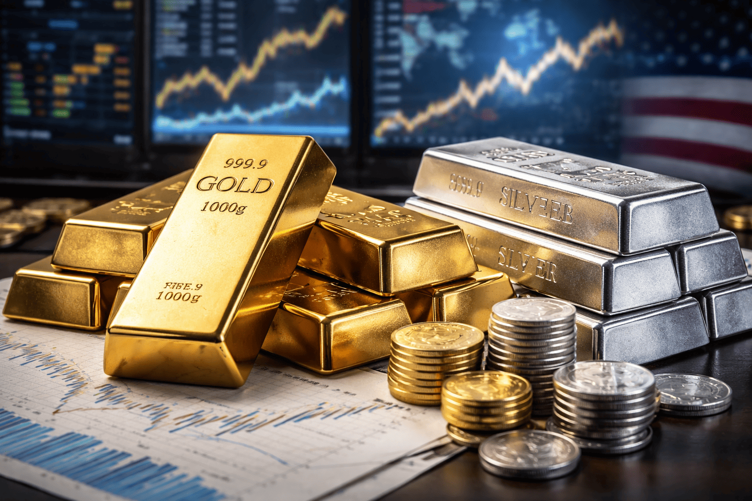 Gold, Silver Smash Record Highs as Fed Rate-Cut Bets Build