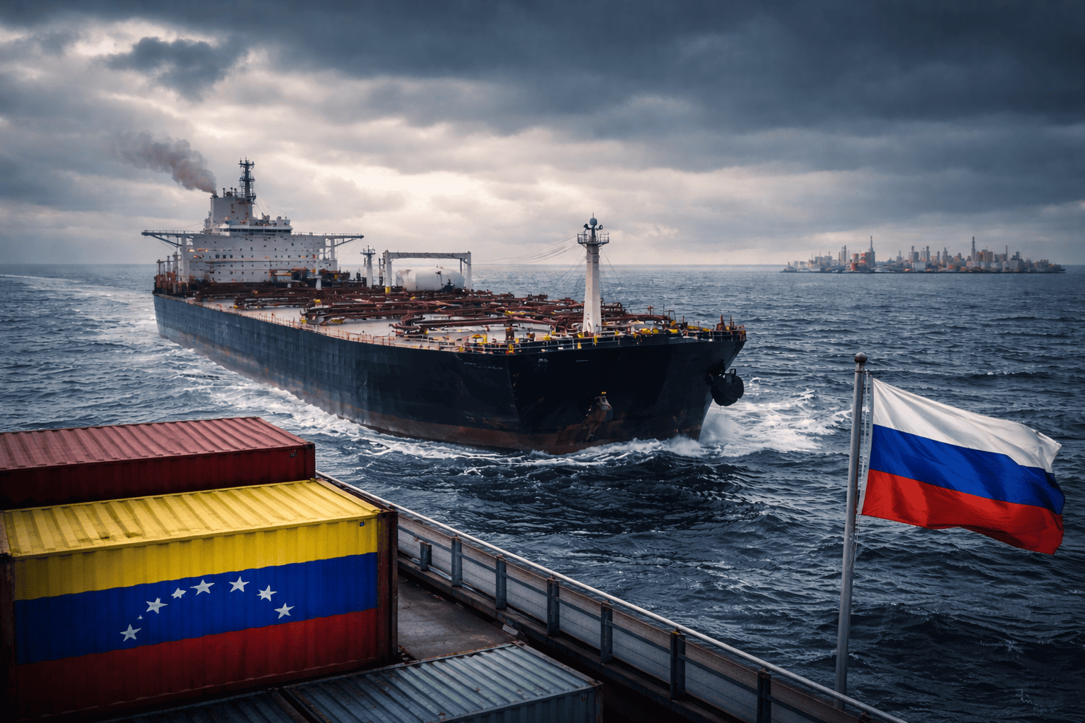Oil Edges Lower as Venezuela Seizures and Russia Risks Jostle