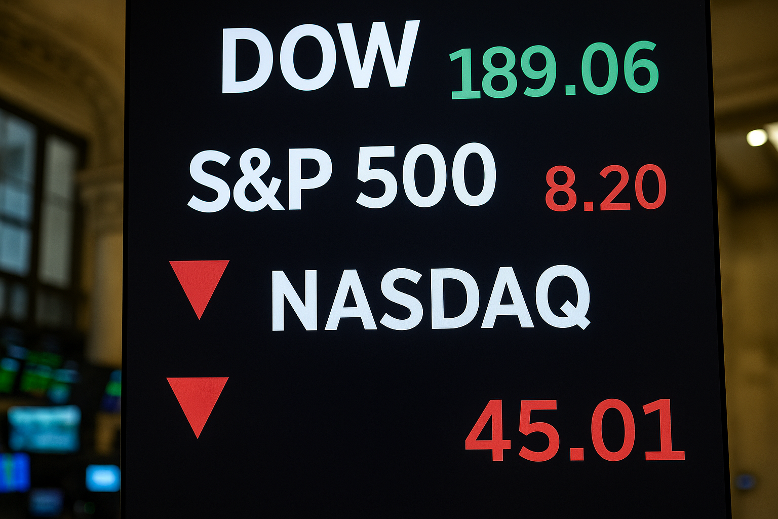 Dow Gains While S&P & Nasdaq Slip as Fed’s Rate Cut Offers Mixed Signals