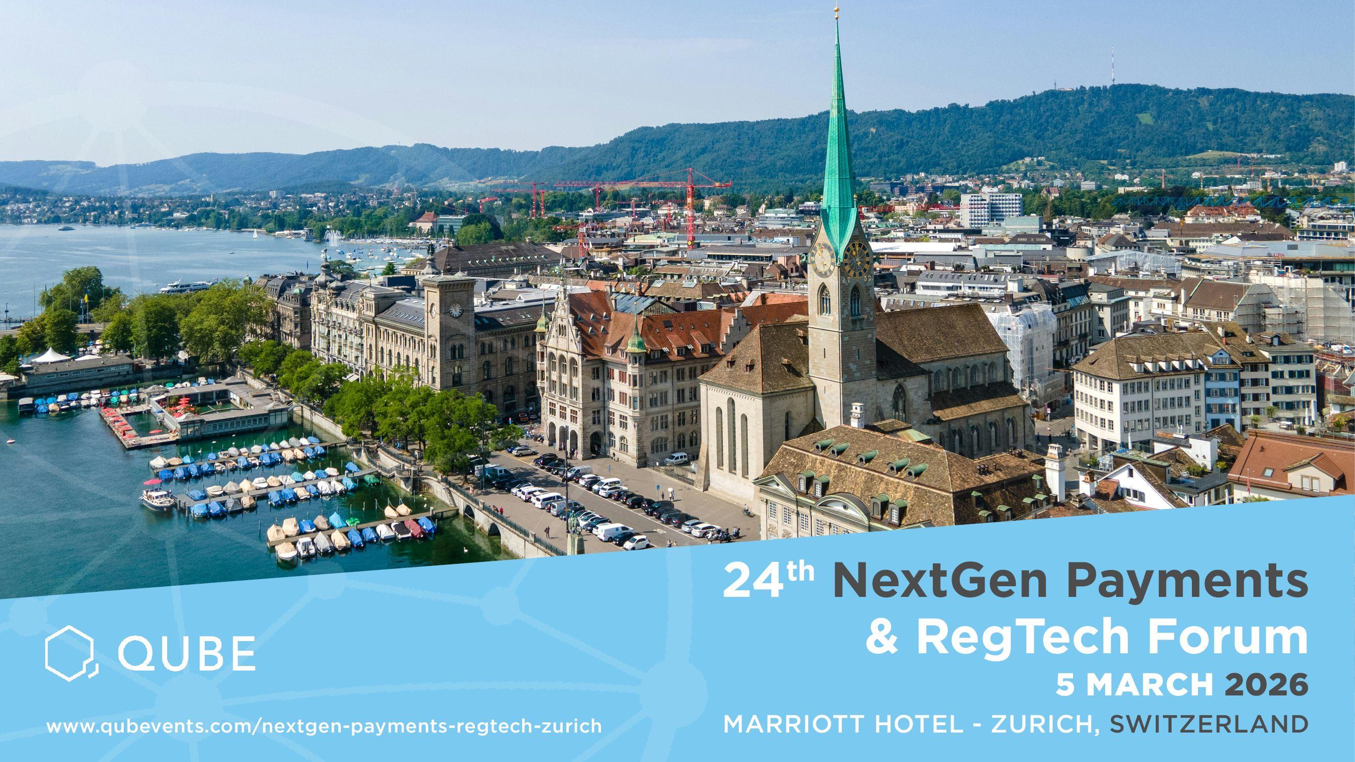 Main image for event: The 24th NextGen Payments & RegTech Forum – Zurich