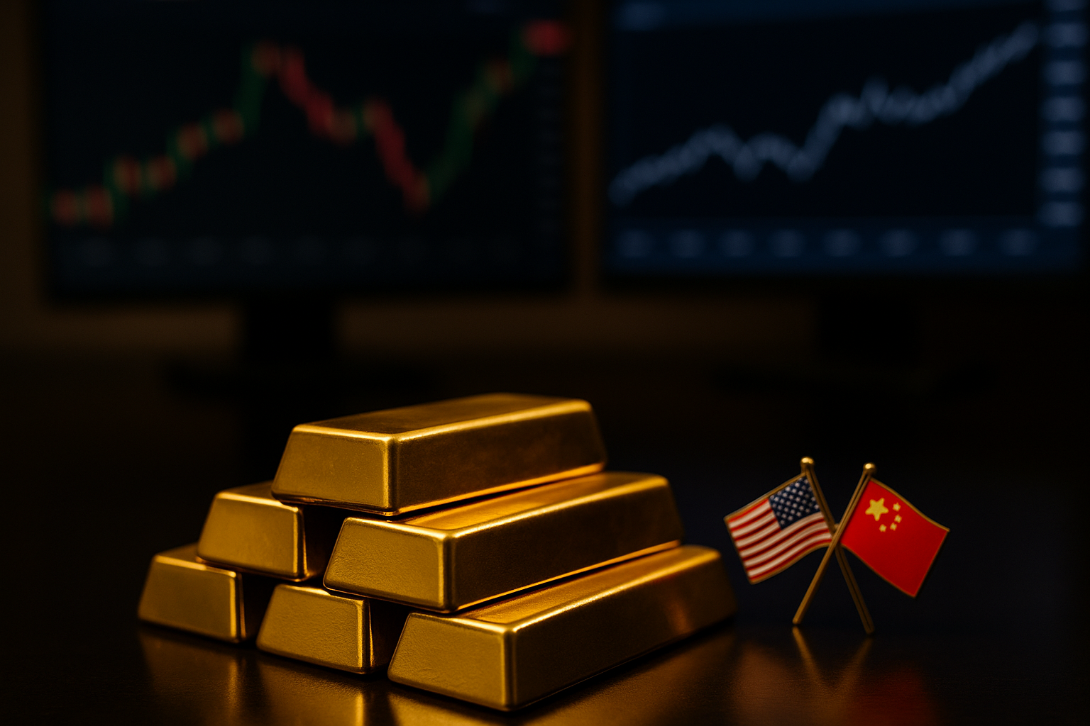Gold Dips as Stronger Dollar, US–China Deal Hopes Weigh