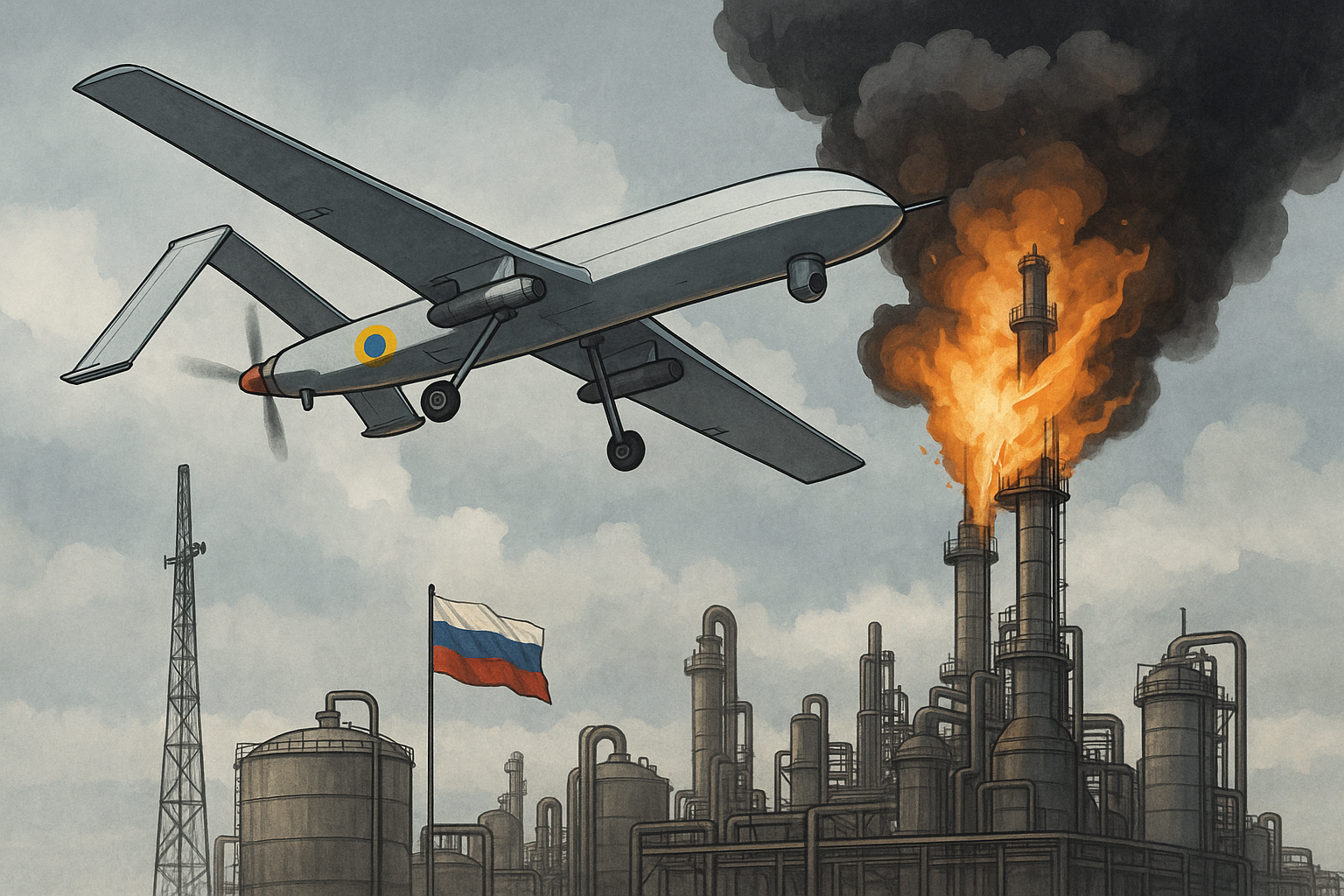 Ukraine Deploys Long-Range Drones to Strike Russia’s Energy Sector in Strategic Blitz